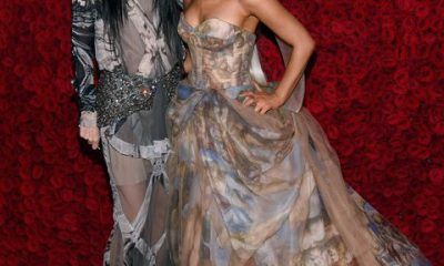 new york, ny   may 07 vera wang and ariana grande attend the heavenly bodies fashion  the catholic imagination costume institute gala at the metropolitan museum of art on may 7, 2018 in new york city  photo by kevin mazurmg18getty images for the met museumvogue