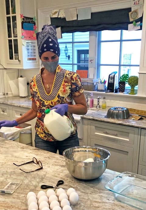 chef aly baking for residents at monte nido’s inpatient house in glen cove, ny