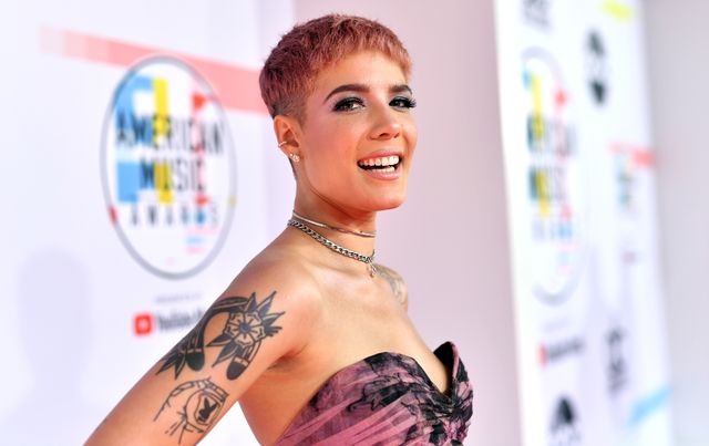 los angeles, ca   october 09 halsey attends the 2018 american music awards at microsoft theater on october 9, 2018 in los angeles, california  photo by emma mcintyregetty images for dcp