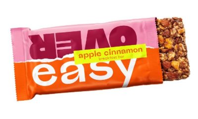 A Over Easy-brand apple cinnamon bar.