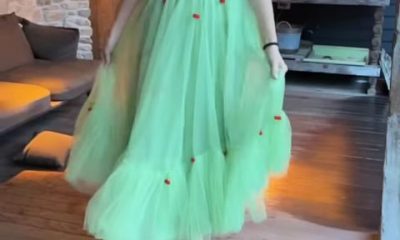 blake lively twirling in her mint birthday dress