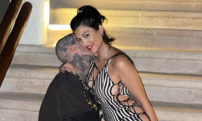 Kourtney Kardashian Posted a Steamy Photo of Travis Barker Kissing Her Neck From Their Vacation