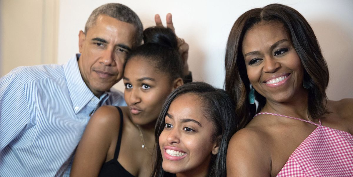 Michelle Obama Shared a New Photo of Her With Barack, Malia and Sasha to Mark His 60th Birthday