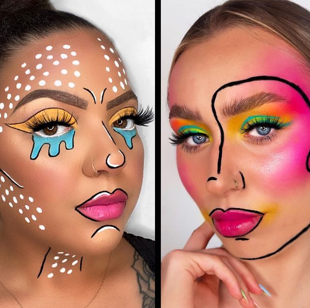 pop art makeup halloween 2021