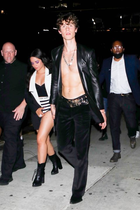 shawn mendes and camila cabello at a 2021 met gala after party