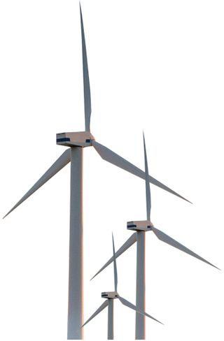 windmills, wind turbines