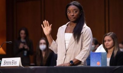 simone biles on capitol hill september 15 2021 testifying about the inspector general's report on the fbi handling of the larry nassar investigation