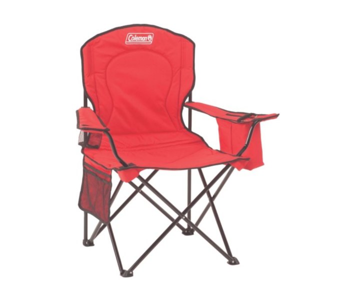 tailgate Coleman Camping Chair With Built-In Four-Can Cooler