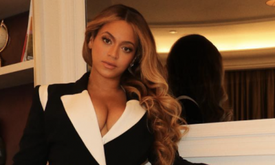 Beyoncé Wore a Great Blazer Micro Dress and Glittery Heels Out in London
