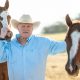 Terry Bradshaw and two of his horses.