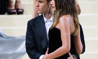 justin and hailey bieber at the 2021 met gala