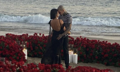 Kourtney Kardashian and Travis Barker Announce They're Engaged