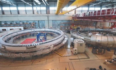 ITER magnetic containment system under assembly
