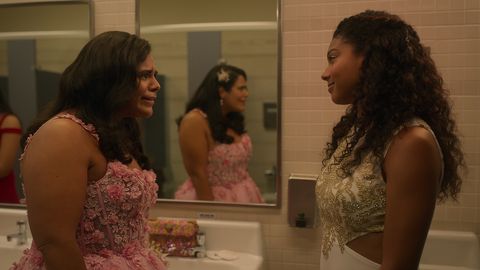 on my block l to r jessica marie garcia as jasmine and sierra capri as monse finnie in episode 410 of on my block cr courtesy of netflix © 2021