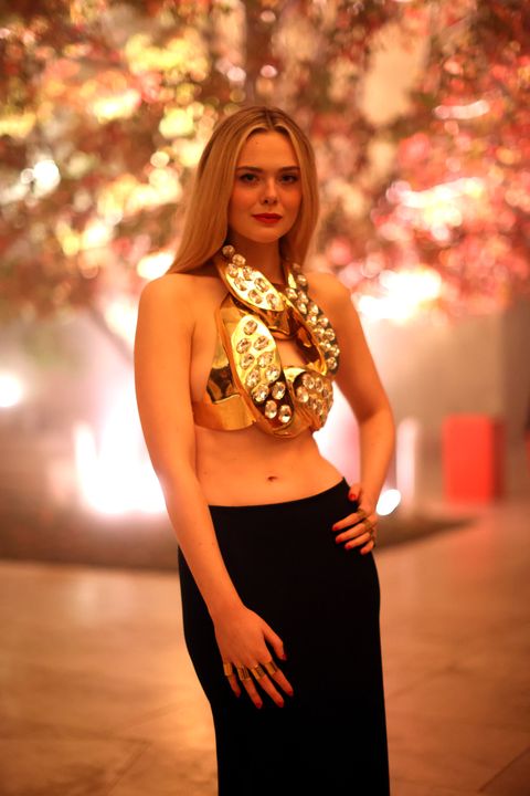 elle fanning at the 2021 instyle awards at the getty center