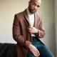 kendrick sampson of hbos insecure in tan blazer