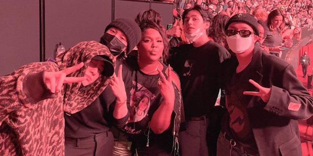 Lizzo Posed With BTS at the Harry Styles Concert