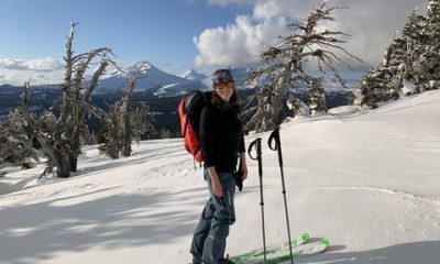 heather hansman skiing in the oregon backcountry