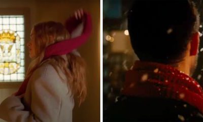 sadie sink wearing the red scarf in the all too well short film