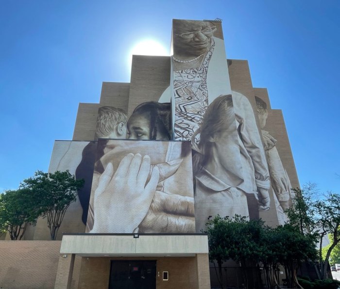 Mural on a building in Greenville, SC