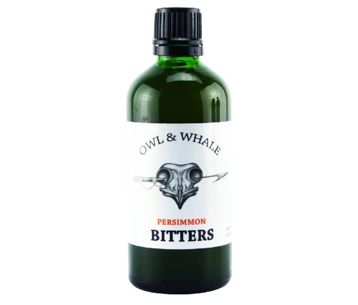 Bottle of Owl & Whale Persimmon Bitters