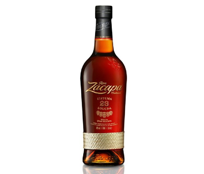 Bottle of Ron Zacapa No. 23 dark rum