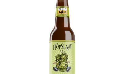12 oz bottle of Bell’s Hopslam IPA beer