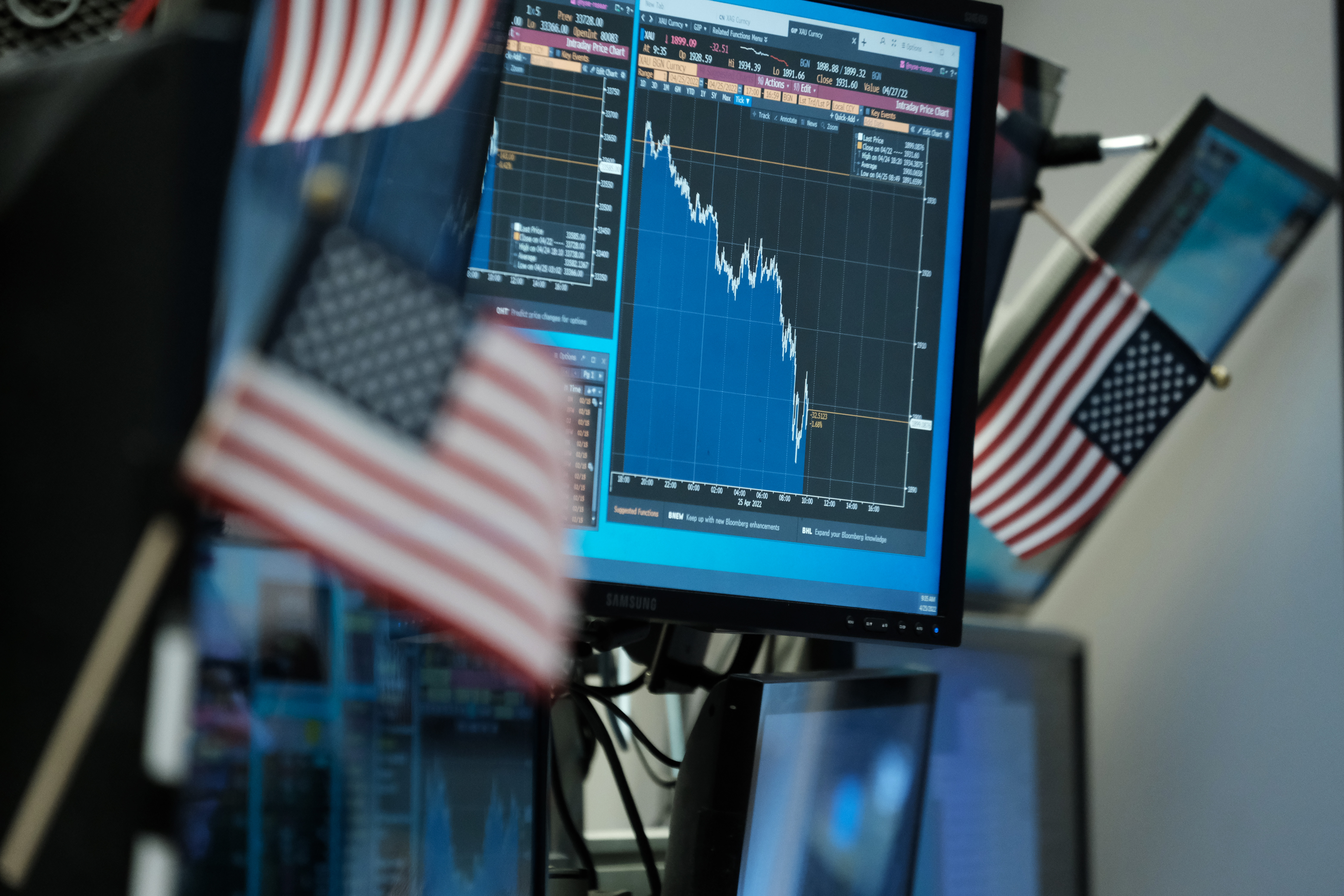 U.S. stocks sink to 6-week low before key earnings