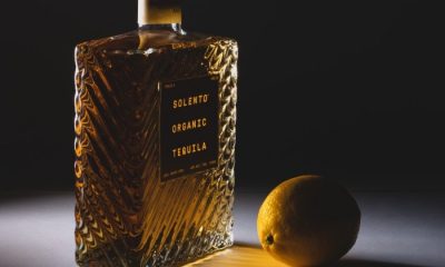 Bottle of Solento next to lemon