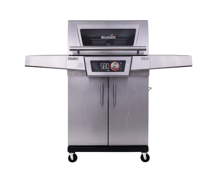 The new Char-Broil Cruise grill features smart temperature controls.
