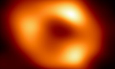 This is the first image of the black hole at the center of our galaxy