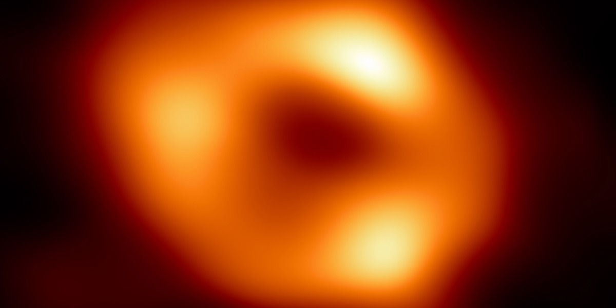 This is the first image of the black hole at the center of our galaxy