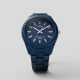Blue Timex Waterbury Ocean watch on a grey background