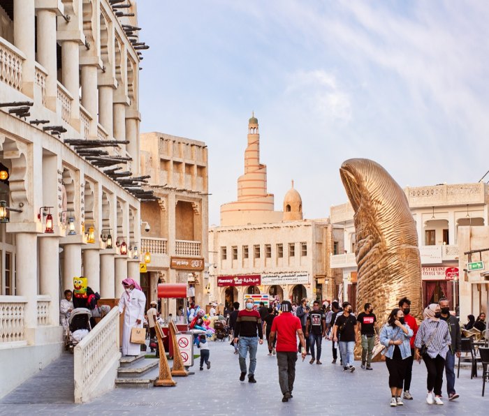 Souq Waqif metropolitan area in Qatar