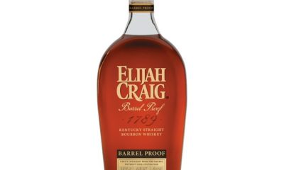 A bottle of Elijah Craig Barrel Proof