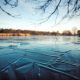 Frozen lake