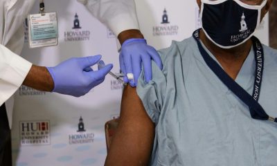 Healthcare Worker Getting Vaccinated
